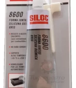Pegamento Forma Juntas Siloc 8600 Gris 98gr Silicona Oximida