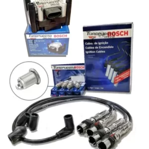 Cables + Bujias + Bobina Bosch Vw Gol Country 1.4 Con Gnc