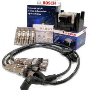 Kit Cables + Bujias + Bobina Bosch Original Vw Suran Cross